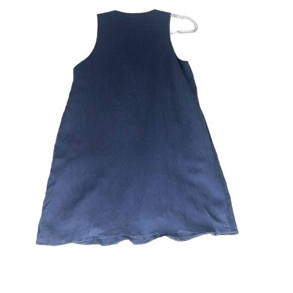 Umgee Navy Sleeveless Embroidered Dress - Picture 2 of 3